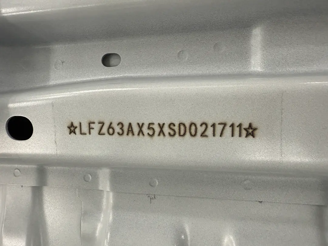 Case Study 1: Rubbing of Light-Colored Laser-Marked VIN Case Study 1: Rubbing of Light-Colored Laser-Marked VIN