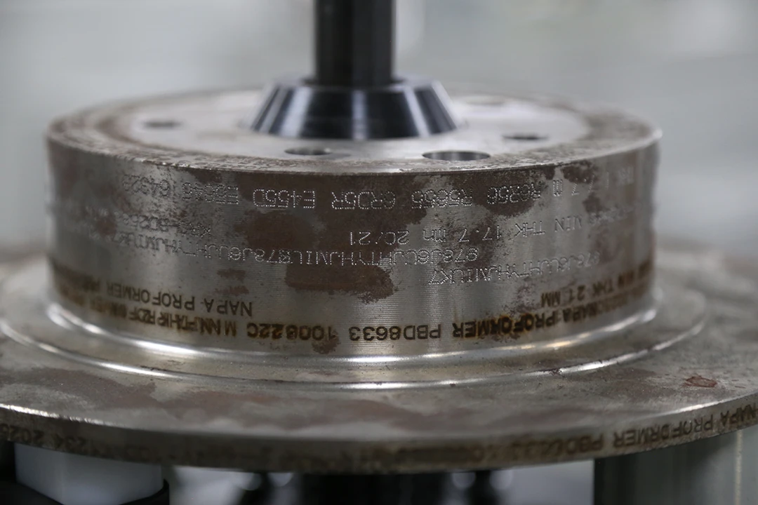 Dot-matrix marking effect on automotive brake discs Dot-matrix marking effect on automotive brake discs
