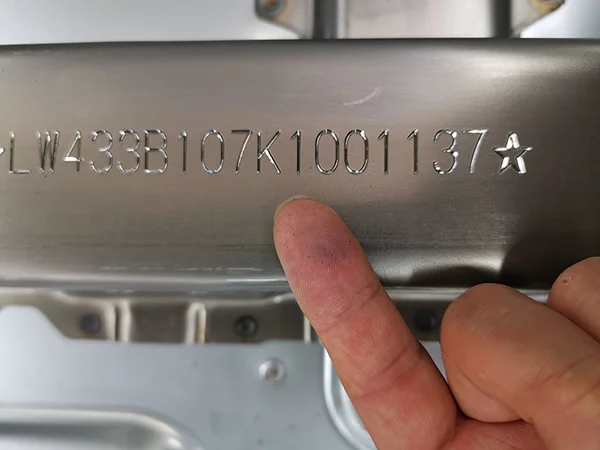 VIN Engraving Effect on Final Vehicle Assembly Line VIN Engraving Effect on Final Vehicle Assembly Line