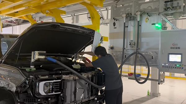 Refrigerant Vacuum Charging System for Automotive Manufacturing